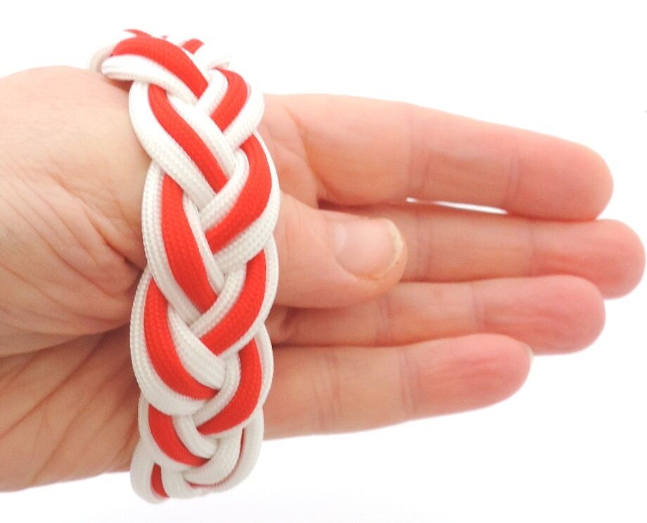England Flag Colours Paracord Wristband