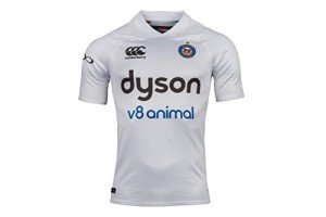 Canterbury Bath Official 17/18 Bath Rugby Mens Short Sleeve Alternate Pro Jersey, Bright White, Small