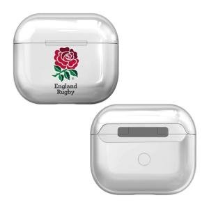 England Rugby Union Clear Hard Crystal AirPods Case