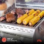 Megamaster 2-Burner Grill for Outdoor Cooking