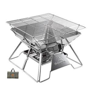 Campingmoon Portable Stainless Steel Folding Grill