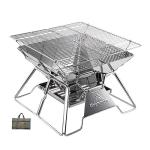 Campingmoon Portable Stainless Steel Folding Grill