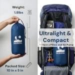 Self-Inflating Camping Mattress with Foot Pump, 200cm