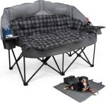 Oversized Double Camping Chair with Cup Holders