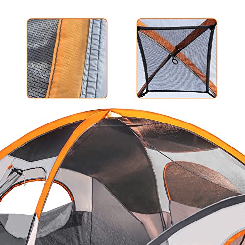 Spacious 8-Person Ventilated Family Camping Tent