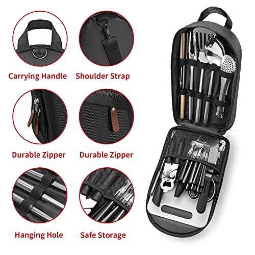 Portable 27-Piece Camping Kitchen Tool Set