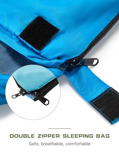 Double Sleeping Bag for Camping - Weather Resistant