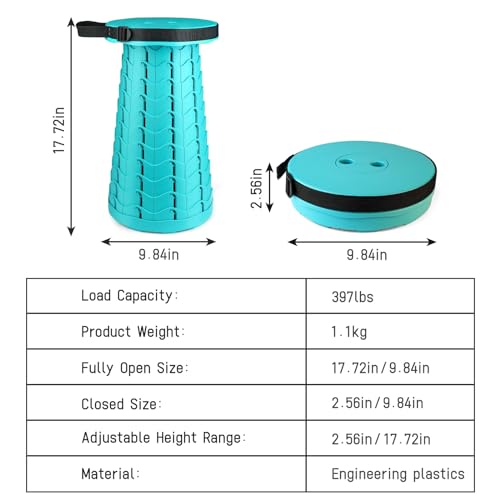 ZTMT Faltbarer Hocker – Tragbar und Farbenfroh