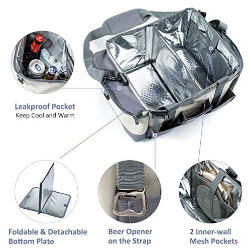 FRECOLSH Portable BBQ Utensil and Picnic Basket