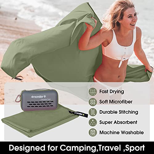 Super Absorbent Microfiber Camping Towels - Quick Drying