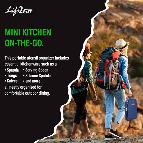 Portable 9-Piece Camp Kitchen Utensil Set
