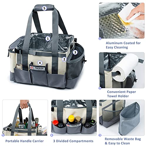 FRECOLSH Portable BBQ Utensil and Picnic Basket