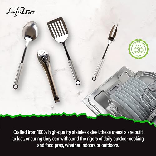 Portable 9-Piece Camp Kitchen Utensil Set