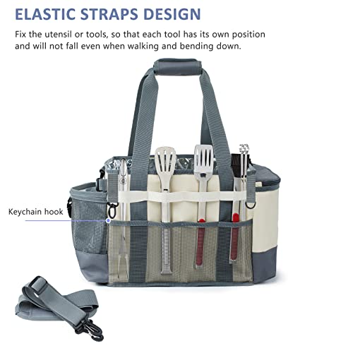 FRECOLSH Portable BBQ Utensil and Picnic Basket