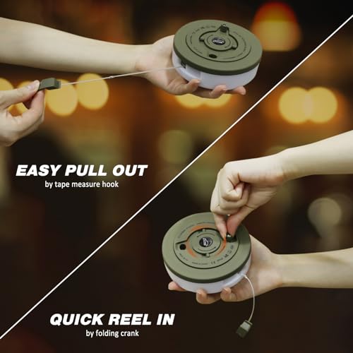 DIBMS 32.8FT Rechargeable Waterproof Camping String Light