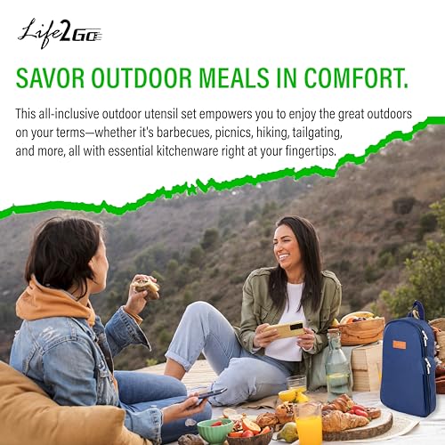 Portable 9-Piece Camp Kitchen Utensil Set