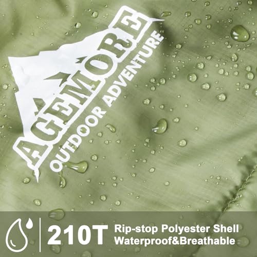 AGEMORE Double Flannel Sleeping Bag for Camping