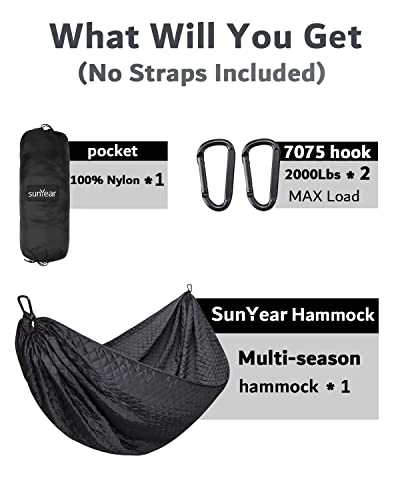 Portable Camping Hammock with Travel Straps