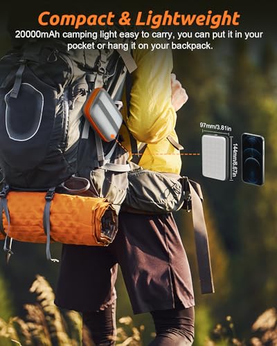 Rechargeable LED Camping Lamp with Power Bank