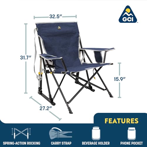GCI Outdoor Kickback Rocker Camp Chair - Green