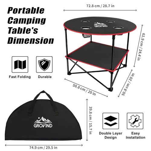 Portable Camping Picnic Table with Carry Bag