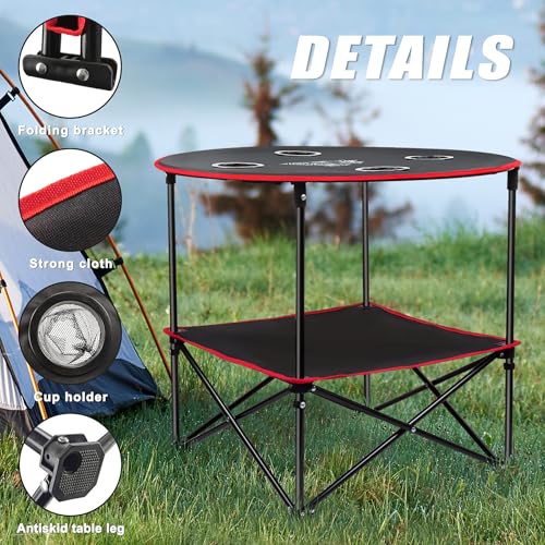 Portable Camping Picnic Table with Carry Bag