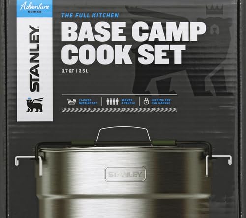 4-Piece Rustproof Camping Cookware Set - 19 Pcs