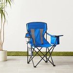 Large Blue Mesh Back Camping Chair