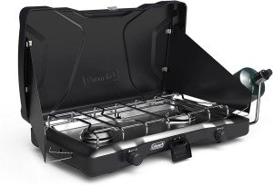 Perfectflow 2-Burner Propane Camping Stove, 22,000 BTU