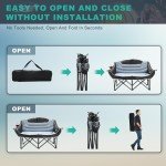 Double Folding Heavy-Duty Camping Chair for Two