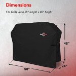 Heavy Duty Waterproof BBQ Grill Cover, 58 Inch