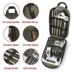 27-Piece Portable Camping Cookware Set