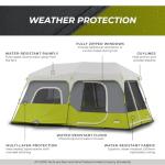 CORE 9 Person Instant Cabin Tent for Family Camping