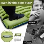 Ultralight Camping Sleeping Pad with Built-In Pillow