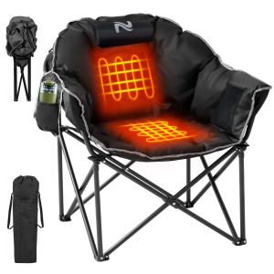 SLSY Oversized Heated Camping Folding Chair