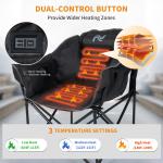 SLSY Oversized Heated Camping Folding Chair