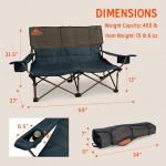 Kelty Low Loveseat Camping Chair - Portable Folding Seat