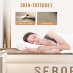 Khaki Queen Size Coil-Beam Air Mattress 80"x60"x18