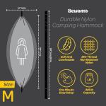 Portable Nylon Camping Hammock with Tree Straps