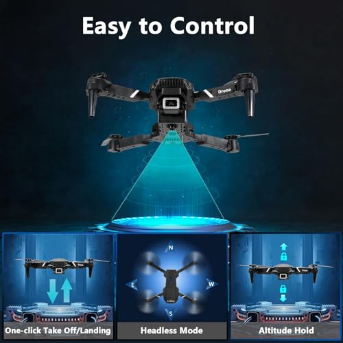 FLYVISTA Mini Drone with 1080P Camera and Extras