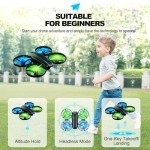 Kids Beginner Drone with Lights and 3D Flip