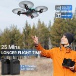 REDRIE 1080P Beginner Drone with Foldable Design