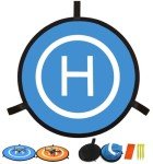 Portable 21.65-Inch Drone Landing Pad for RC Drones