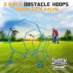 Beria Drone Obstacle Course with 3 Buildable Hoops