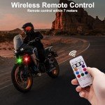 4PCS Wireless LED Strobe Lights with Remote Control