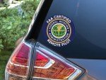2-Pack FAA Certified Drone Pilot Stickers - 4 Inches
