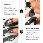 4PCS Wireless LED Strobe Lights with Remote Control