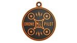 HAZARD 4 Orange Drone Pilot Rubber Patch