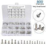 800pcs Tiny Screws Assortment Kit for Electronics