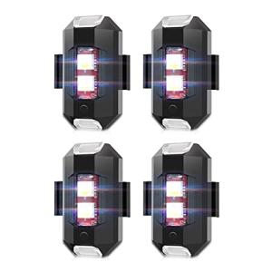 QVEVDACAR Mini USB Rechargeable LED Strobe Lights